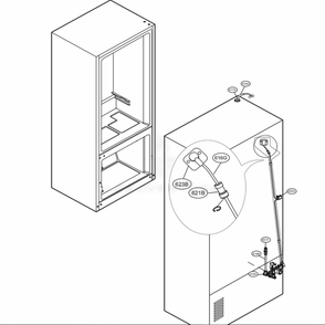 Valve And Water Tube Parts Diagram and Parts List for LPXS30886D ASBCNA0 LG Refrigerator