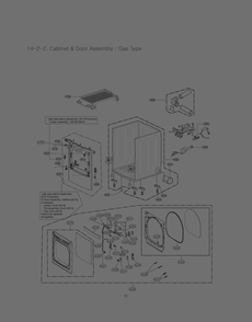 Cabinet And Door Assembly Diagram and Parts List for 71462 ABWESEU LG Refrigerator