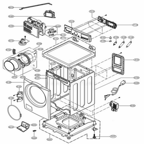 Part Location Diagram of AGL74115146 LG PANEL ASSEMBLY,CONTROL