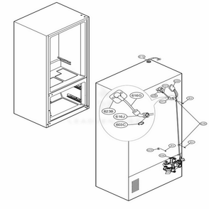 Valve And Water Tube Parts Diagram and Parts List for LFXS30727S ASTCNA4 LG Refrigerator