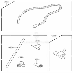 Main 3 Diagram and Parts List for 23083 AZRESRS LG Canister Vacuum