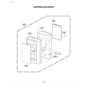 Section 6 Diagram and Parts List for MV-1501B ABKEGSE LG Microwave Oven Combo