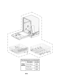 Diagram Diagram and Parts List for LDF8874ST 00 LG Dishwasher