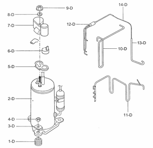 Air Conditioner Diagram and Parts List for 58071121100  Kenmore Air Conditioner