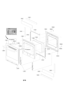 Part Location Diagram of MEB42058908 LG HANDLE,DOOR
