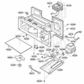 Part Location Diagram of 4930W3B007A LG Supporter