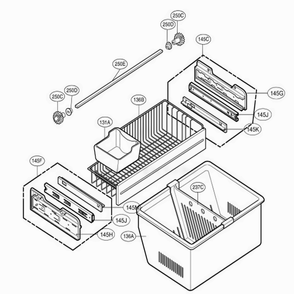 Freezer Parts Diagram and Parts List for 77549 AWBCSER LG Refrigerator