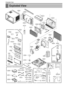 Air Conditioner Diagram and Parts List for W3NQ18TNNP0 AC3AYOW LG Air Conditioner