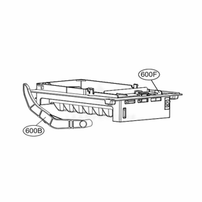 Ice Maker And Ice Bin Parts Diagram and Parts List for 74109 AWBCSE2 LG Refrigerator