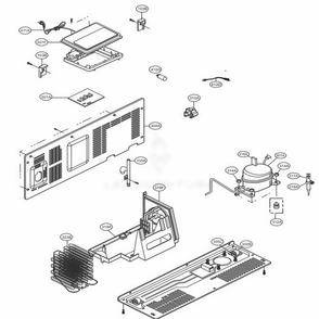 Part Location Diagram of EBR87145164 LG PCB ASSEMBLY,MAIN