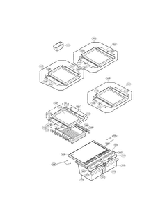Refrigerator Parts Diagram and Parts List for LRBN22520BQ  LG Refrigerator