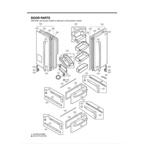 Section 6 Diagram and Parts List for LMX25981SW ASW4LGA LG Refrigerator