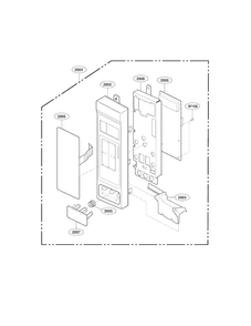 Controller Parts Diagram and Parts List for LMV1314W01  LG Microwave