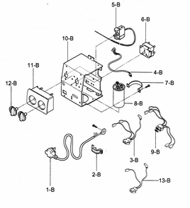 Control Box Assy Diagram and Parts List for 58072127200  Kenmore Air Conditioner