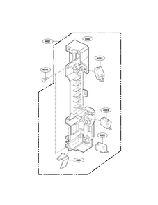 Latch Board Parts Diagram and Parts List for LMV1925SBQ01  LG Microwave