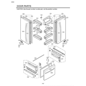 Section 4 Diagram and Parts List for LFC20760SB AWBCLGY LG Refrigerator