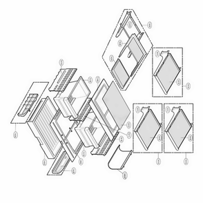 Refrigerator Parts Diagram and Parts List for 79764 ABI1SEF LG Refrigerator