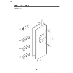 Section 3 Diagram and Parts List for LSC26905SB AWBCLGA LG Refrigerator