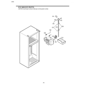 Section 2 Diagram and Parts List for 73959 AWBCSEA LG Refrigerator