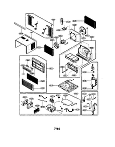 Room A/c Diagram and Parts List for LWHP1000R  LG Air Conditioner