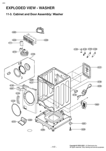 Part Location Diagram of ADC76886161 LG DOOR ASSEMBLY