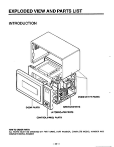 Microwave Complete Diagram and Parts List for MA-880MW  LG Microwave