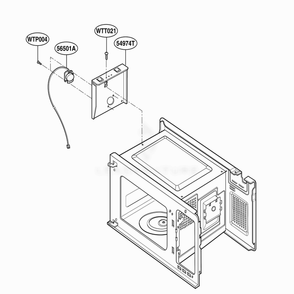 Sensor Parts Diagram and Parts List for KCMS1555RSS CS1EKAD LG Range