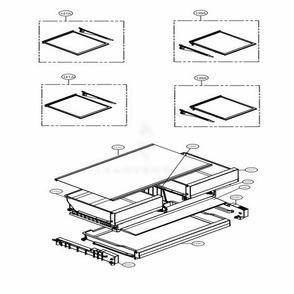 Refrigerator Parts Diagram and Parts List for LFXS26596S ASTCNA0 LG Refrigerator