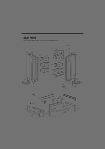 Door Parts Diagram and Parts List for GR-B318LSJM ASTCNA1 LG Refrigerator