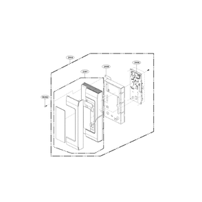 Controller Diagram and Parts List for LMH2235ST 00 LG Microwave Oven Combo