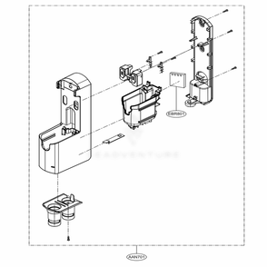 Base Assembly Body Diagram and Parts List for A906SM AFSELGA LG Upright Vacuum