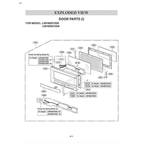 Section 2 Diagram and Parts List for LMVM2075SW AWHELGA LG Microwave Oven Combo