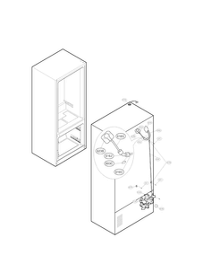 Valve And Water Tube Parts Diagram and Parts List for LFX31925SB 00 LG Refrigerator