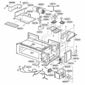 Interior Parts 3 Diagram and Parts List for YKHMC107EBT0 BSEKAC LG Range