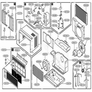 Part Location Diagram of 5416A20014G LG COMPRESSOR