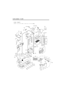 Case Parts Diagram and Parts List for GC-J258GSXL ASTCNA0 LG Refrigerator