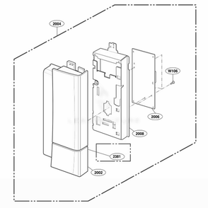 Controller Parts 2 Diagram and Parts List for 63764 ABSESEA LG Range