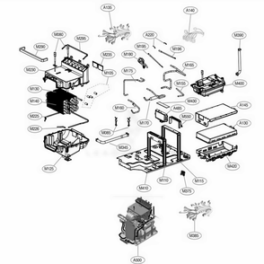 Main 7 Diagram and Parts List for S3RERB ALBEEUS LG Steamer