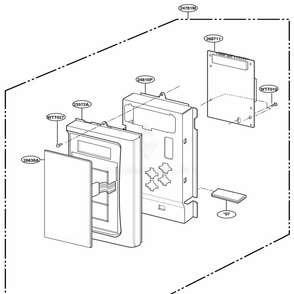 Controller Parts Diagram and Parts List for MH7130XEZ1 A1EWRP LG Range