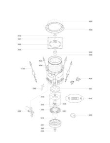 Part Location Diagram of 3661EA1009E LG HOUSING ASSEMBLY,CLUTCH