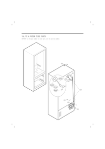 Valve And Water Tube Parts Diagram and Parts List for GC-L288GQXP ASWCNA3 LG Refrigerator