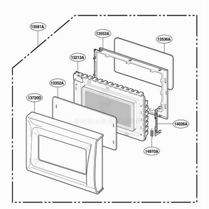 Part Location Diagram of 3720W0D212B LG PANEL,DOOR