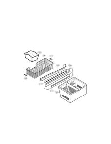 Freezer Parts Diagram and Parts List for LMC25780SB  LG Refrigerator
