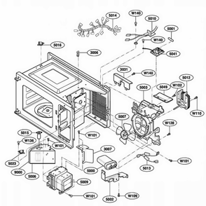 Part Location Diagram of 6411W1A024B LG POWER CORD ASSEMBLY