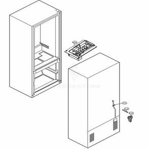 Ice Maker Parts Diagram and Parts List for LDCS22220S ASTCNA1 LG Refrigerator
