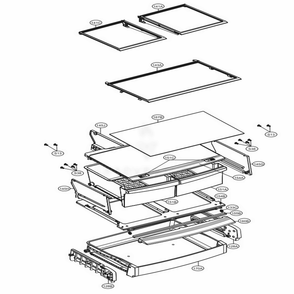 Refrigerator Parts Diagram and Parts List for LDC24370ST ASTCNA2 LG Refrigerator