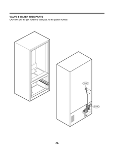 Valve And Water Tube Parts Diagram and Parts List for GR-B238NSNM ASTCNA8 LG Refrigerator