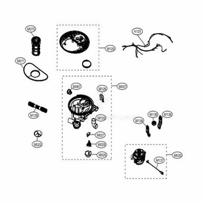 Sump Assembly Diagram and Parts List for 13383 ASTESEU LG Dishwasher