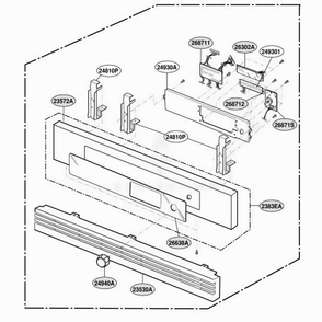 Controller Parts Diagram and Parts List for ZSC2000CBB ABKLGEU LG Range
