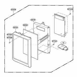 Controller Parts Diagram and Parts List for YKHMC107EWH0 WHEKAC LG Range